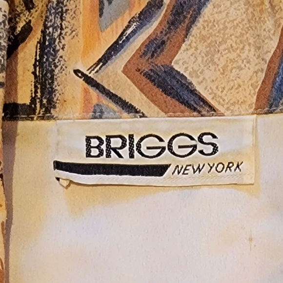 BRIGGS NY long length one button close patterned blazer jacket - Picture 3 of 12